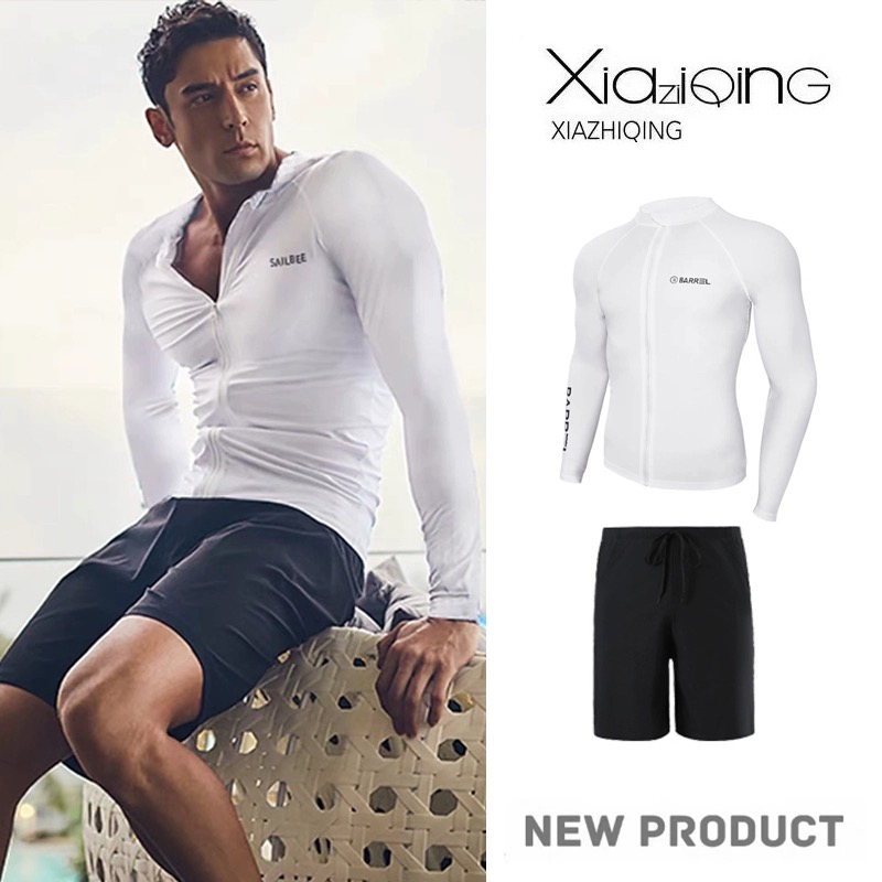 White zipper + shorts